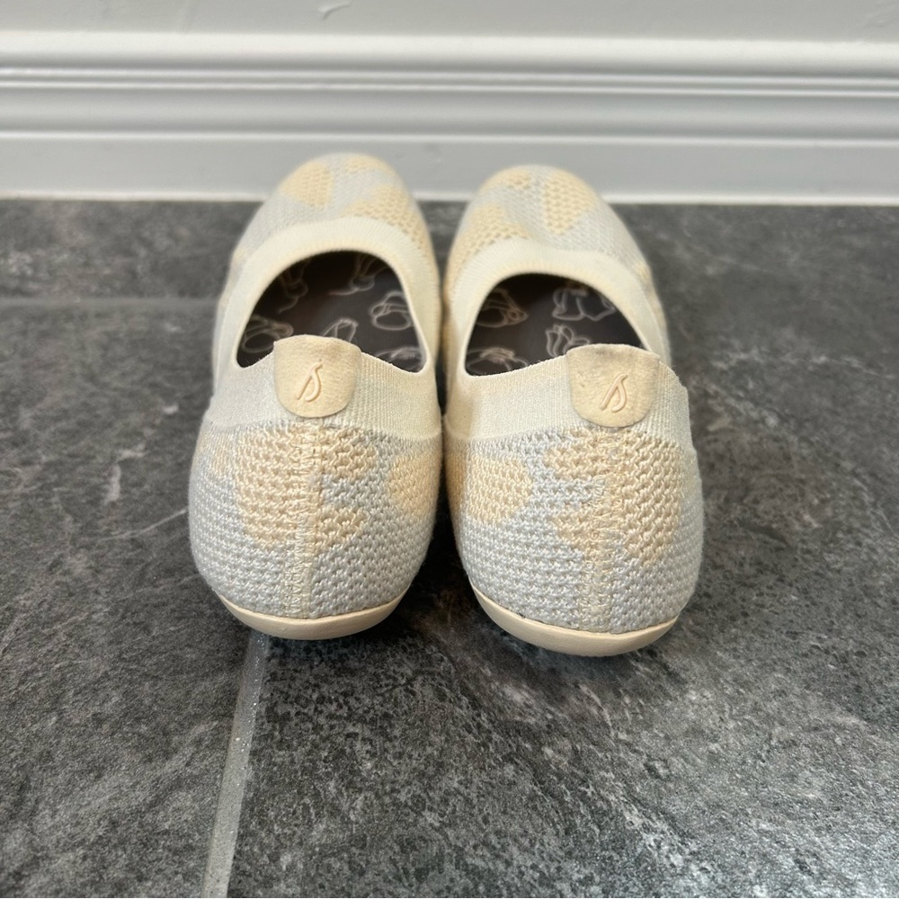 NWOB Allbirds Tree Breezers Cream Ballet Flats Size 7 Office Travel Comfort - Picture 5 of 12